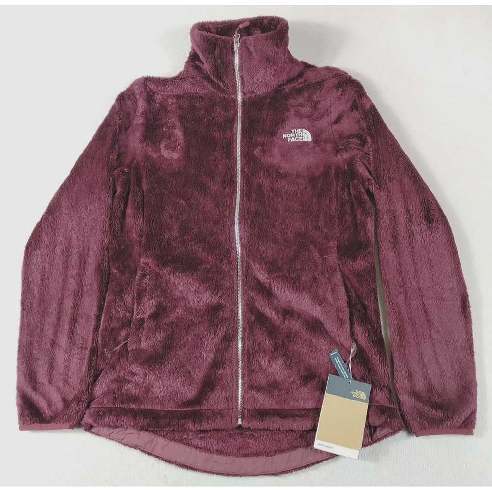 The North Face Osito Jacket Womens Small Red High Pile Plush Fleece Full Zip